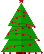 Clipart:3ejv5hrkjsm= Christmas Tree With Lights