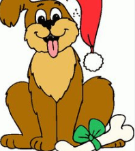 Clipart:6ipklzuljtc= Christmas Dog