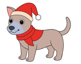 Clipart:6ipklzuljtc= Christmas Dog